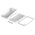 Bopla BoPad Series White ABS Desktop Enclosure, Sloped Front, 165 x 90 x 47.5mm