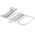 Bopla BoPad Series White ABS Desktop Enclosure, Sloped Front, 200 x 105 x 53.6mm