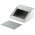 METCASE Unidesk Series Grey Aluminium Desktop Enclosure, Sloped Front, 200 x 200 x 21.6mm