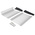 Bopla Alu-Topline Series Black, Natural Anodised ABS, Aluminium Desktop Enclosure, Sloped Front, 250 x 181.2 x 53.2mm