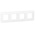 Legrand White 4 Gang Faceplate & Mounting Plate