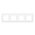 Legrand White 4 Gang Faceplate & Mounting Plate