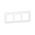 Legrand White 3 Gang Faceplate & Mounting Plate