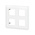 Legrand White 2 Gang Faceplate & Mounting Plate