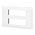 Legrand White 2 Gang Faceplate & Mounting Plate