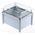 RS PRO Grey Fibreglass Enclosure, IP66, Transparent Lid, 185 x 130 x 150mm