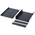 RS PRO Black ABS Enclosure, Black Lid, 184.15 x 139.69 x 38.1mm