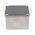 RS PRO Grey Die Cast Aluminium Enclosure, IP65, Grey Lid, 87 x 87 x 61mm