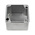 RS PRO Grey Die Cast Aluminium Enclosure, IP65, Grey Lid, 87 x 87 x 61mm