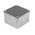 RS PRO Grey Die Cast Aluminium Enclosure, IP65, Grey Lid, 87 x 87 x 61mm