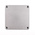 RS PRO Grey Die Cast Aluminium Enclosure, IP65, Grey Lid, 102 x 102 x 61mm