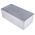 RS PRO Grey Die Cast Aluminium Enclosure, IP65, Grey Lid, 262 x 127 x 91mm
