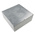 RS PRO Silver Die Cast Aluminium Enclosure, Silver Lid, 250 x 250 x 100mm