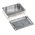 RS PRO Silver Die Cast Aluminium Enclosure, Silver Lid, 79.9 x 54.9 x 25.5mm