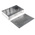 RS PRO Silver Die Cast Aluminium Enclosure, IP66, Silver Lid, 275 x 175 x 65.5mm