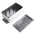 RS PRO Silver Die Cast Aluminium Enclosure, Flanged, Silver Lid, 139.6 x 63.8 x 55mm
