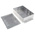 RS PRO Silver Die Cast Aluminium Enclosure, Flanged, Silver Lid, 201.7 x 121.2 x 55.3mm