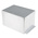 RS PRO Silver Die Cast Aluminium Enclosure, Flanged, Silver Lid, 201.7 x 121.2 x 105.4mm