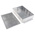 RS PRO Silver Die Cast Aluminium Enclosure, Flanged, Silver Lid, 252 x 146.1 x 55.5mm
