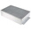 RS PRO Silver Die Cast Aluminium Enclosure, Flanged, Silver Lid, 252 x 146.1 x 55.5mm
