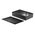 RS PRO Black Die Cast Aluminium Enclosure, Black Lid, 275 x 175 x 65.5mm