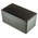 RS PRO Black Die Cast Aluminium Enclosure, Black Lid, 114.4 x 63.7 x 55.1mm