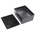 RS PRO Black Die Cast Aluminium Enclosure, Black Lid, 114.7 x 89.7 x 55.1mm