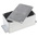 RS PRO Silver Die Cast Aluminium Enclosure, IP65, Flanged, Silver Lid, 139.6 x 63.8 x 55mm