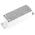 RS PRO Silver Die Cast Aluminium Enclosure, IP65, Flanged, Silver Lid, 113.9 x 35.1 x 30mm