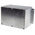 RS PRO Silver Die Cast Aluminium Enclosure, IP65, Flanged, Silver Lid, 201.7 x 121.2 x 105.4mm