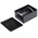 RS PRO Black Die Cast Aluminium Enclosure, IP66, Black Lid, 114.7 x 89.7 x 55.1mm