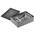 RS PRO Black Die Cast Aluminium Enclosure, IP66, Black Lid, 171.9 x 120.9 x 55mm