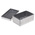 RS PRO Silver Die Cast Aluminium Enclosure, IP66, Silver Lid, 160 x 100 x 81mm