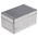 RS PRO Silver Die Cast Aluminium Enclosure, IP66, Silver Lid, 160 x 100 x 81mm
