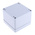 RS PRO Grey Die Cast Aluminium Enclosure, IP66, Grey Lid, 100 x 100 x 81mm