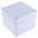 RS PRO Grey Die Cast Aluminium Enclosure, IP66, Grey Lid, 100 x 100 x 81mm