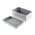 RS PRO Grey Die Cast Aluminium Enclosure, IP66, Grey Lid, 160 x 100 x 81mm