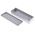 RS PRO Grey Die Cast Aluminium Enclosure, IP66, Grey Lid, 250 x 80 x 57mm