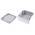 RS PRO Grey Die Cast Aluminium Enclosure, IP66, Grey Lid, 160 x 160 x 91mm