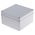 RS PRO Grey Die Cast Aluminium Enclosure, IP66, Grey Lid, 160 x 160 x 91mm