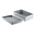 RS PRO Grey Die Cast Aluminium Enclosure, IP66, Grey Lid, 280 x 180 x 100mm