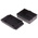 RS PRO Black ABS Enclosure, Flanged, Black Lid, 70 x 50 x 29mm