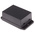 RS PRO Black ABS Enclosure, Flanged, Black Lid, 70 x 50 x 29mm