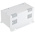 RS PRO White Cold Rolled Steel Instrument Case, 180 x 89 x 80mm