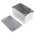 RS PRO Grey Die Cast Aluminium Enclosure, IP65, Grey Lid, 122 x 75 x 75mm