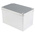 RS PRO Grey Die Cast Aluminium Enclosure, IP65, Grey Lid, 122 x 75 x 75mm