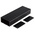 RS PRO Black Anodised Aluminium Instrument Case, 225 x 81.4 x 40mm