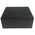 RS PRO Black Die Cast Aluminium Enclosure, Black Lid, 250 x 250 x 100mm