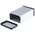 Hammond 1455 Series Silver Anodised Aluminium Handheld Enclosure, , IP54, 120 x 78 x 43mm