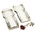 Hammond 1553 Series Grey Flame Retardant ABS Handheld Enclosure, Integral Battery Compartment, IP54, 210 x 100 x 32mm